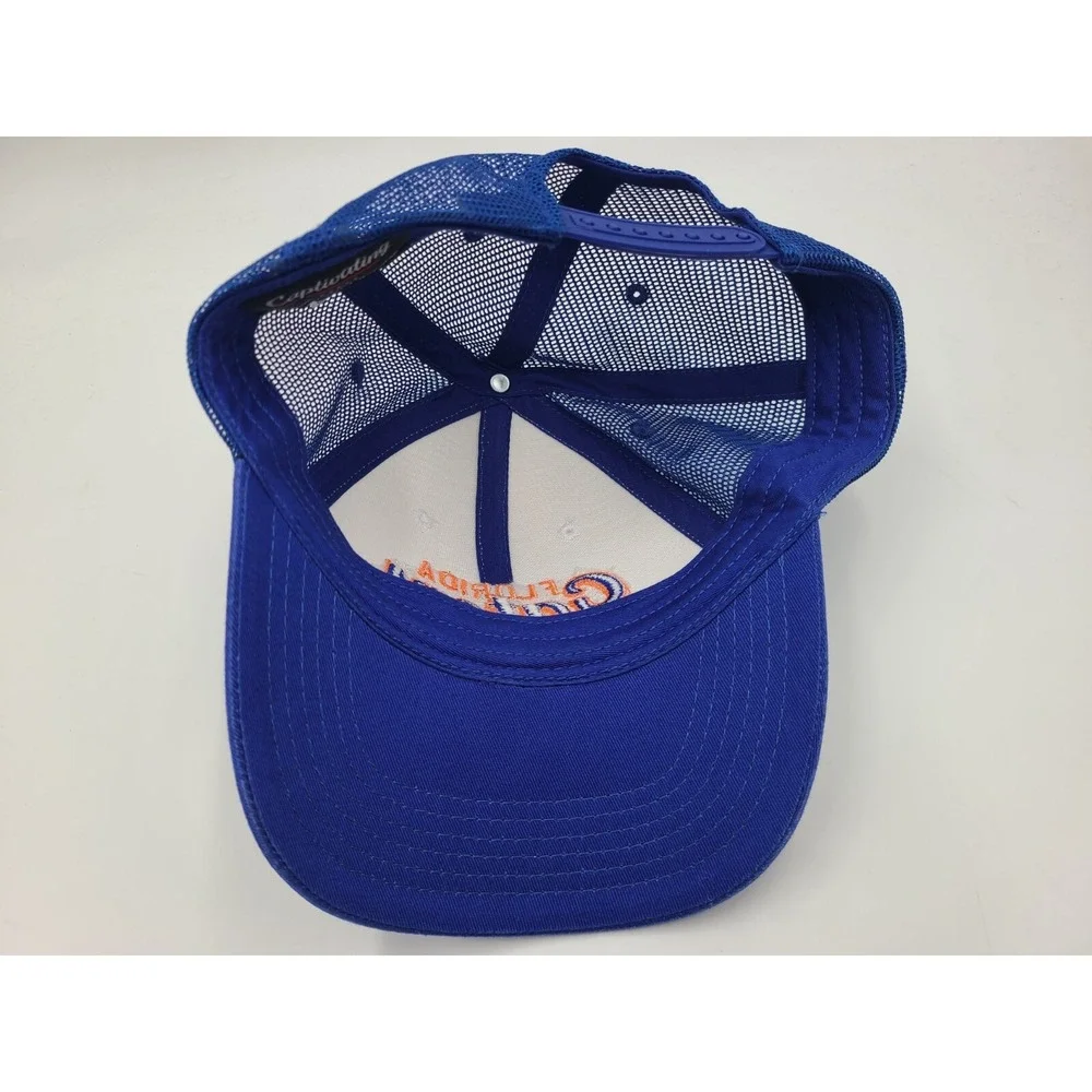 University of Florida Gators Captivating Mesh Snapback Hat Cap NCAA White Blue